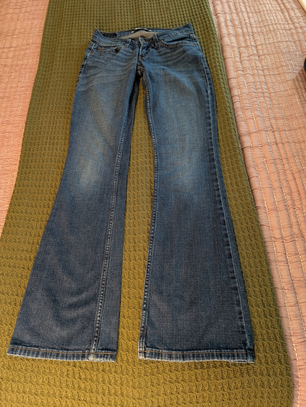 Levi's 524 Blue Wide-Leg Jeans